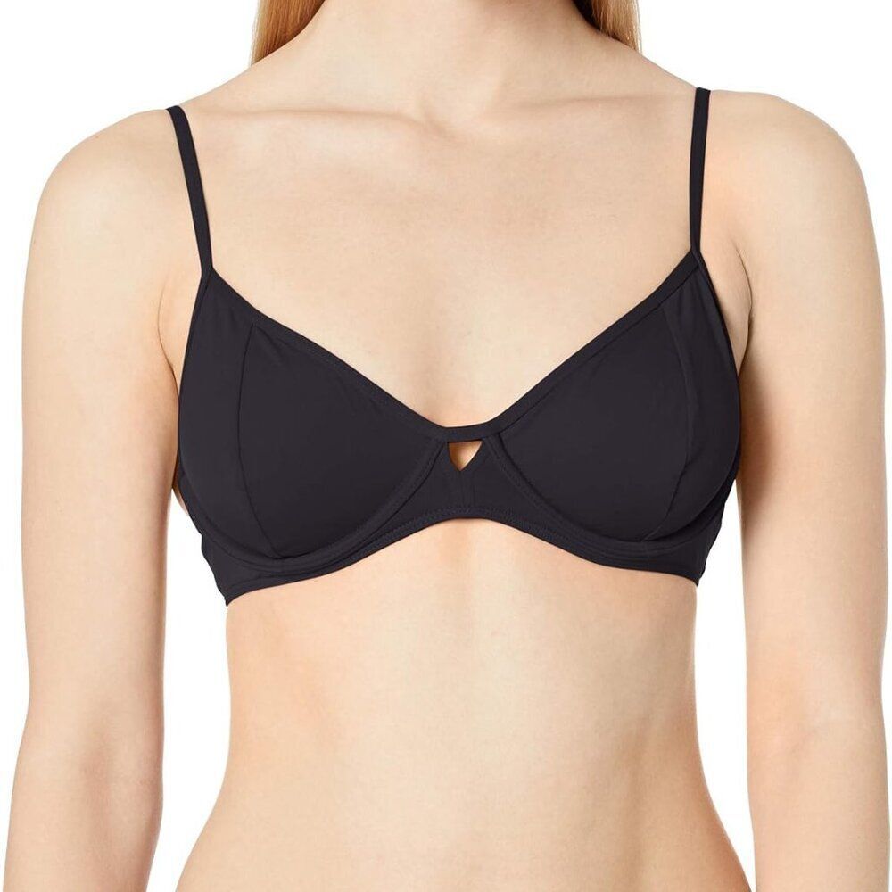 New BCBGeneration Women's Two Piece Bikini Set Small Black Wire Bralette